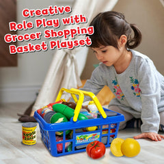 Small World Toys four small cans to invite organized pretend shopping
