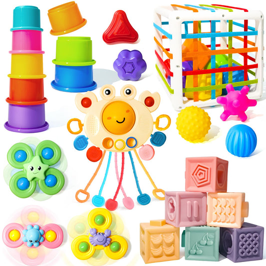 Smallzi 6in1 Montessori toy setβcomplete sensory play for early learning.
