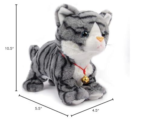 Smalody interactive plush cat gray variant brings playful charm to playtime.