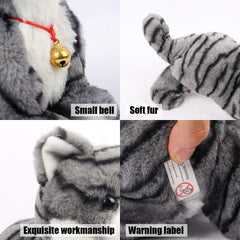 Smalody interactive plush cat realistic styling for a charming kids room.