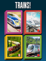 Smart Cards train photos display, letting families explore rail history while playing.
