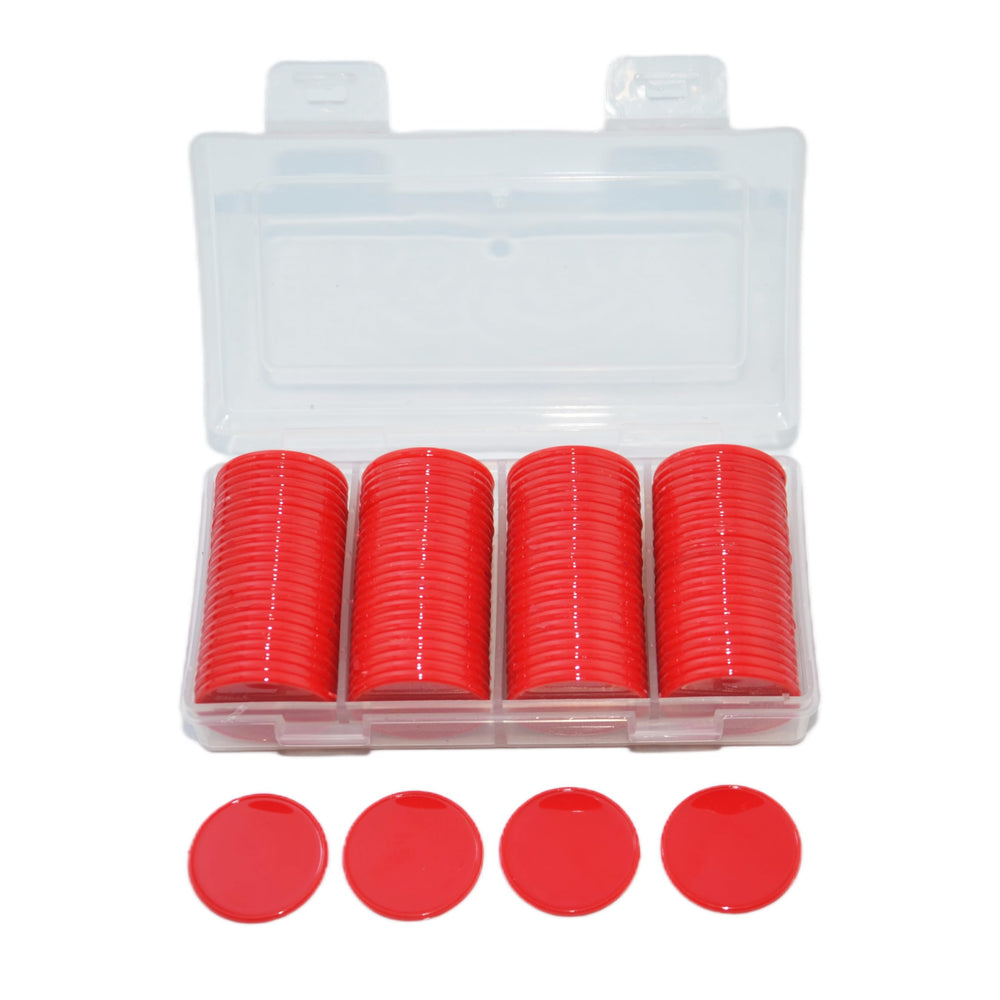 Smartdealspro red counters stored in the included box for organized lessons