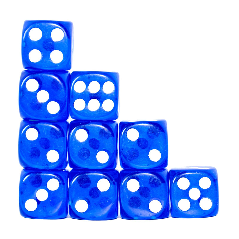 SmartDealsPro blue D6 dice support probability practice in classroom or home.