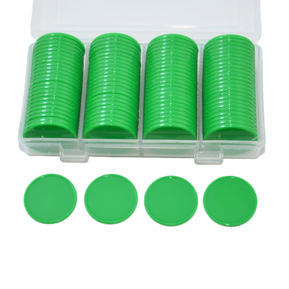Smartdealspro plastic counting discs green, lightweight for hands-on learning.