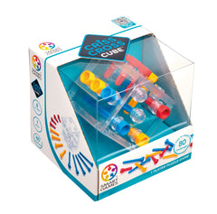 SmartGames Criss Cross Cube assembly action encourages spatial thinking.
