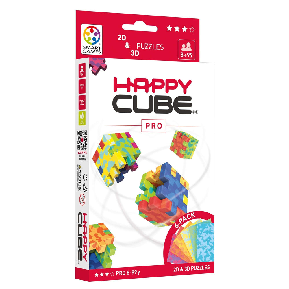 SmartGames Happy Cube Pro in action: a 3D puzzle challenge that boosts spatial reasoning.