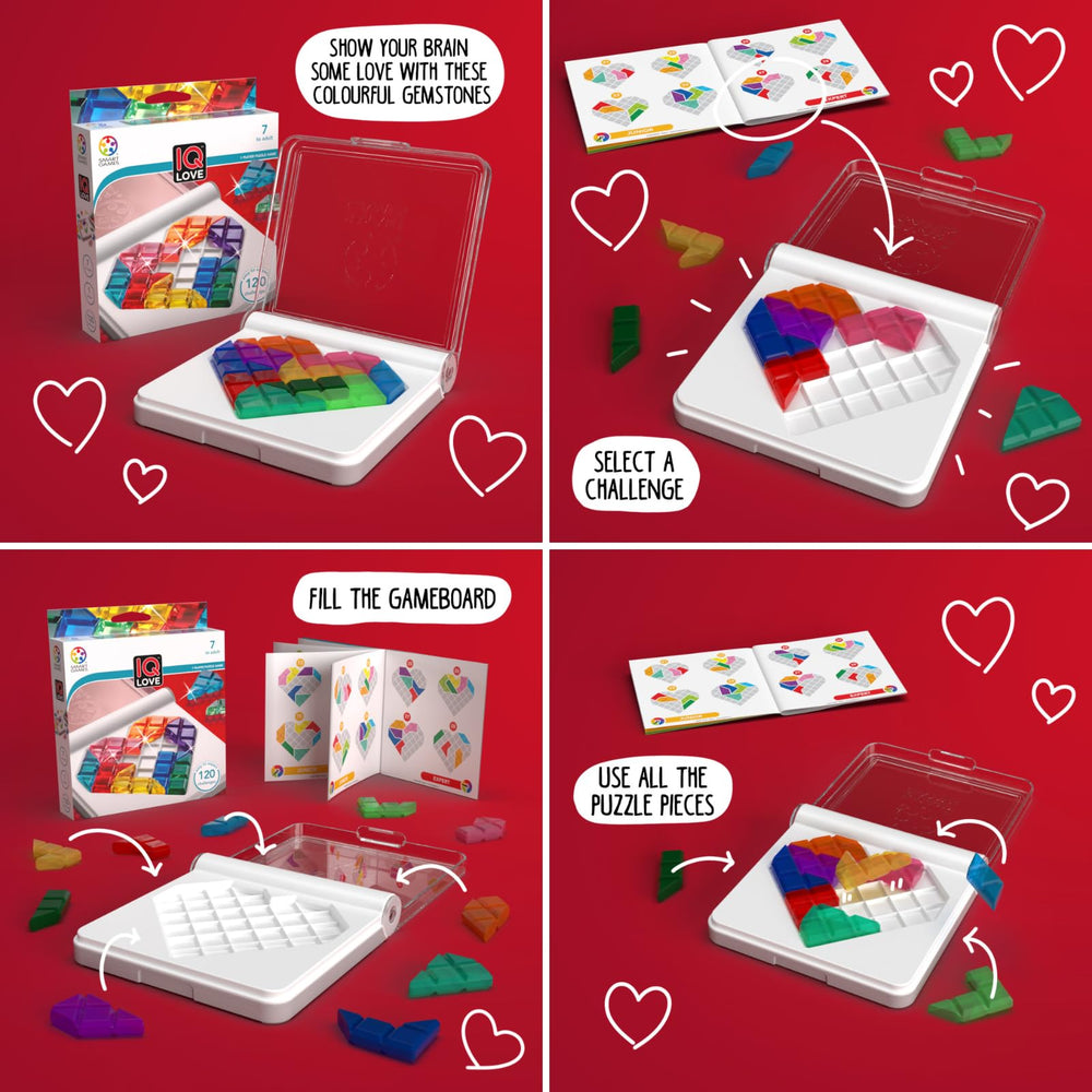 SmartGames IQ Love award-winning design trusted by families worldwide.