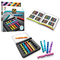 SmartGames IQ Stixx board and stixx, perfect for travel-friendly thinking