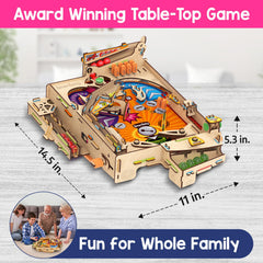 Smartivity pinball machine kid assembling components with guidance