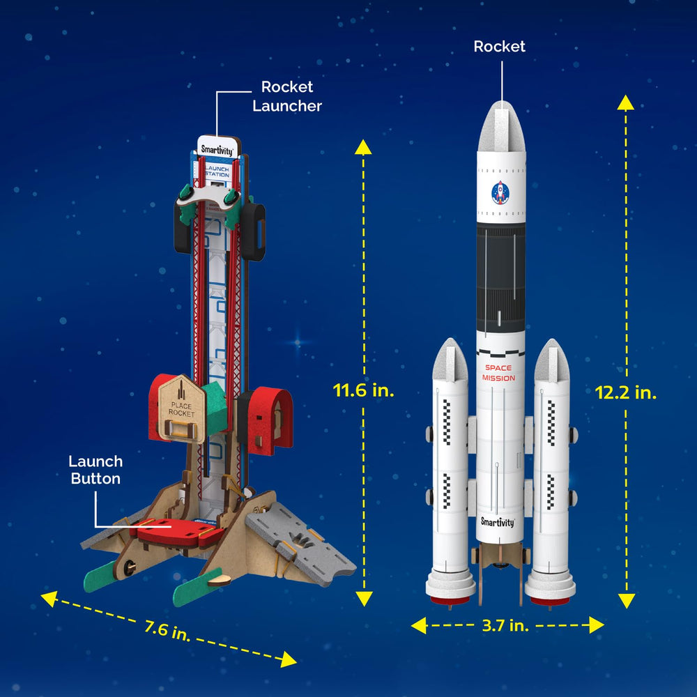 Smartivity Rocket Launcher kid-building: enhances creativity while learning about forces and motion.