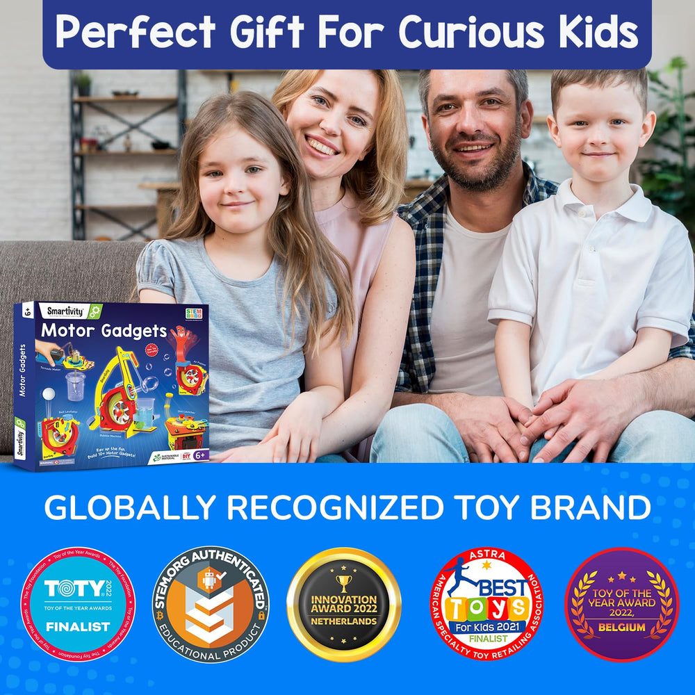 Smartivity spinning disc gadget designed for problem solving and exploration.