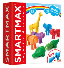 SmartMax My First Safari Giraffe blocks promote tactile building and exploration.
