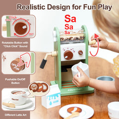Smartwo grinder included supports fine motor skills during pretend coffee grinding.