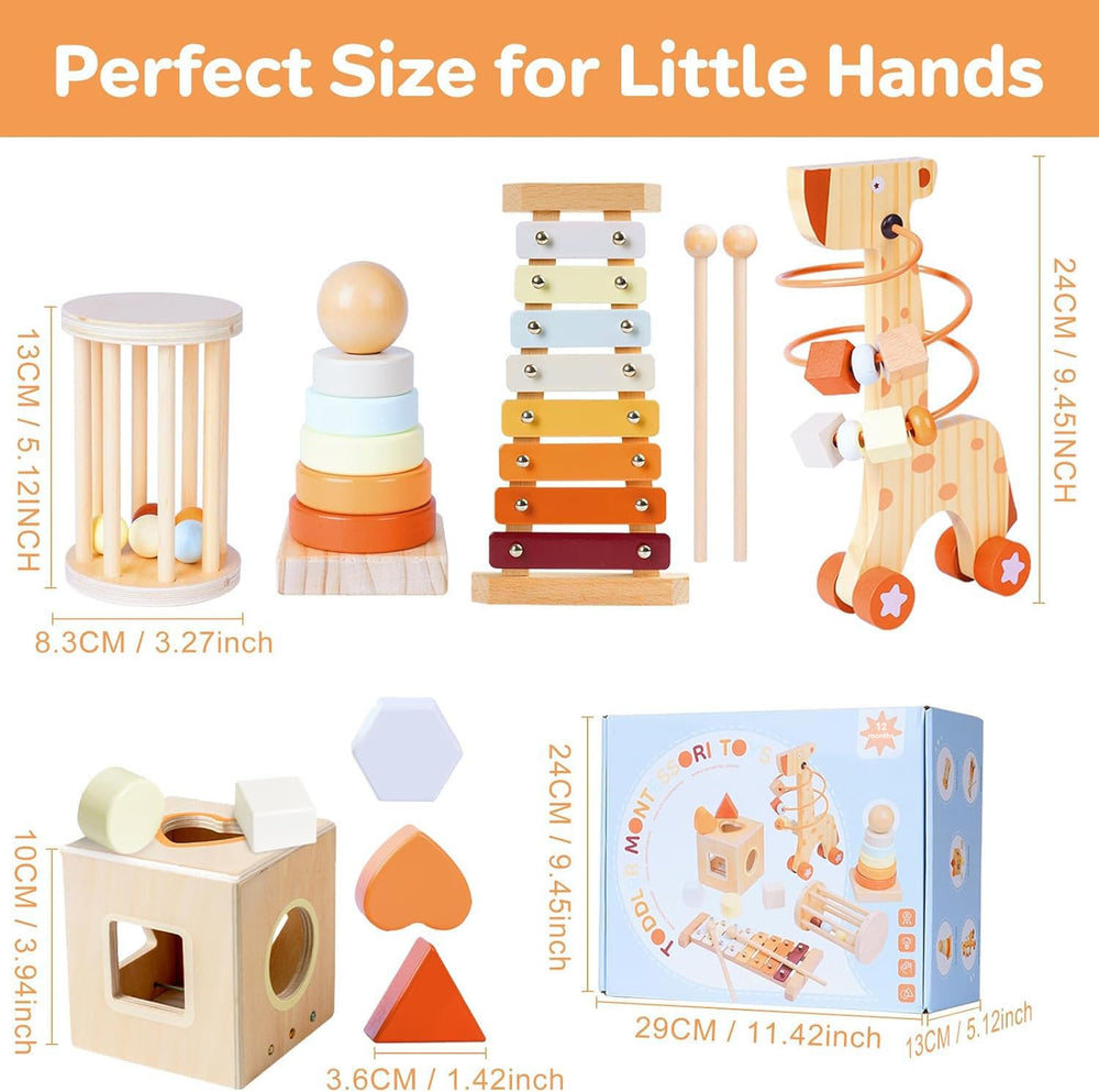 Smartwo wooden toy set showcases smooth finishes and safe materials.