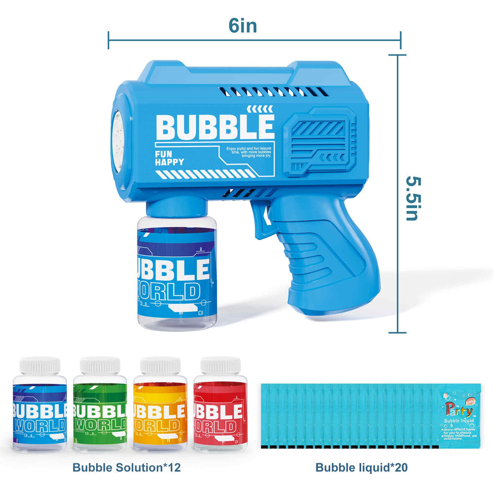 SmartYeen 8-pack orange bubble gun for colorful outdoor fun at parties