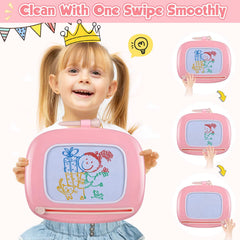 Smasiagon smooth-edge design drawing pen ensures safe, easy doodling for little hands.