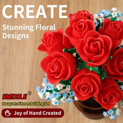 SMIDOLE High-quality ABS plastic flowers ensure durable, maintenance-free decor.
