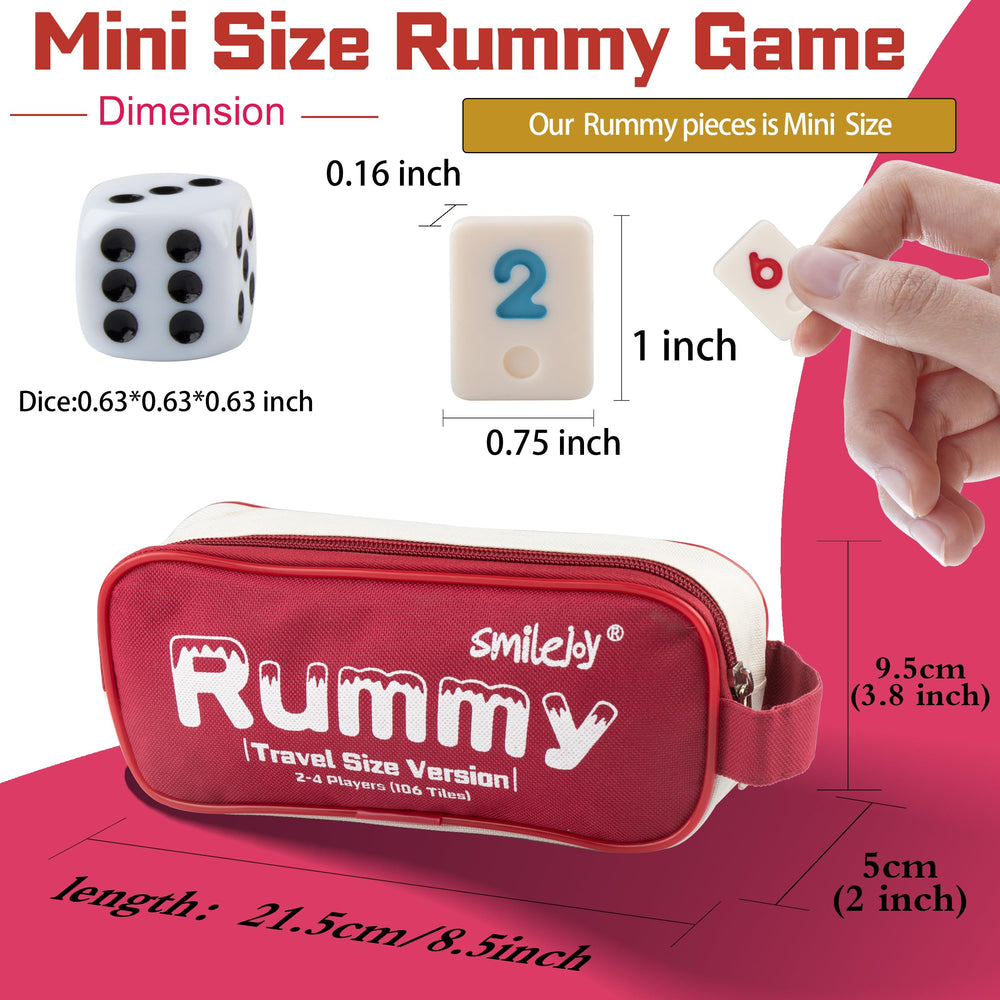 Smilejoy Mini Rummy Cube four racks arranged for players