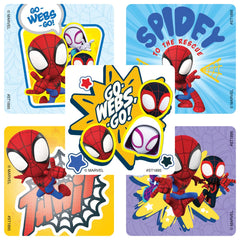 SmileMakers Spidey & His Amazing Friends design 1 showing Spidey in action for rewards
