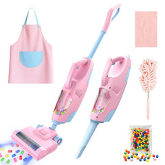 SMILESSKIDDO kids vacuum with two nozzles for pretend cleaning fun
