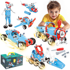 SMILESSKIDDO STEM Kits 6-in-1 models; promotes hands-on learning with diverse builds.