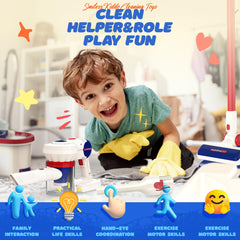 SMILESSKIDDO toddler-size vacuum cleaner designed for safe hands-on learning.