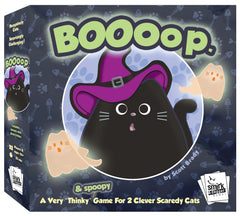 Smirk and Dagger Booop box front with playful kittens for two-player nights