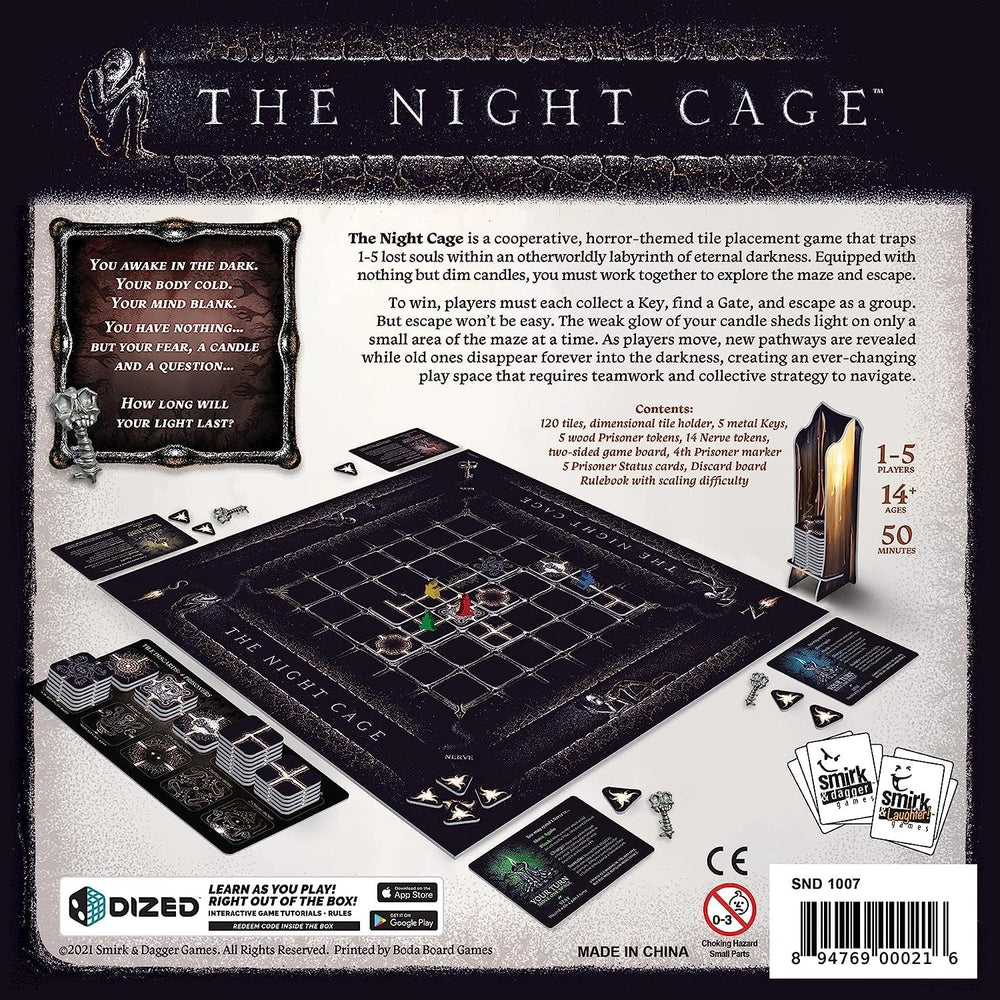 Smirk & Dagger Night Cage keys and exit focus for tense puzzle solving.