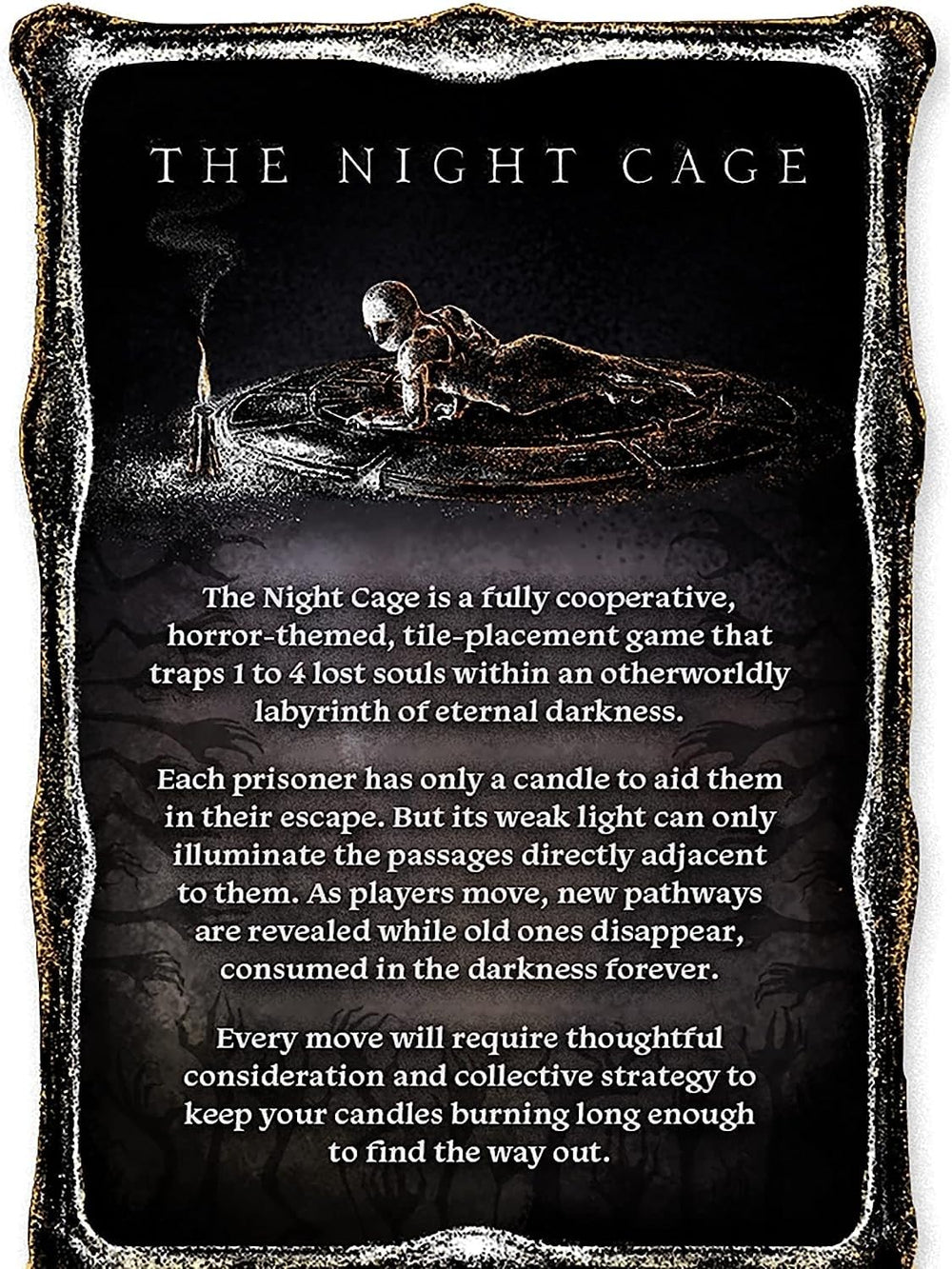Smirk & Dagger Night Cage wax-eater shadows create atmospheric risk.