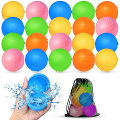 Smirodi 20Pcs reusable water balloons packaging display for quick outdoor play.