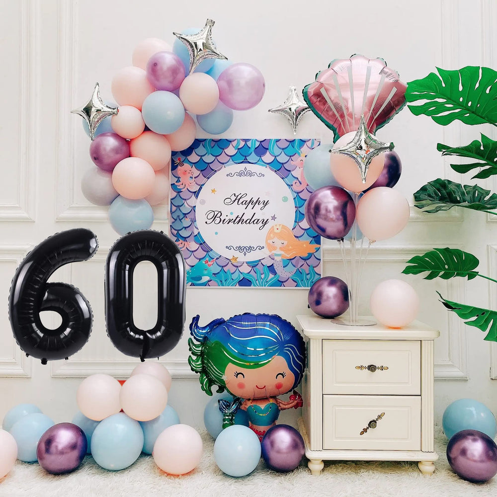 Smlpuame digital foil balloon with shiny finish for festive decor.