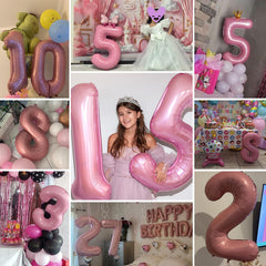 Smlpuame pastel pink number 1 complements varied party color schemes.