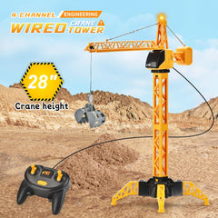 SNACKTANT crane toy assembly showing base, boom, and legs
