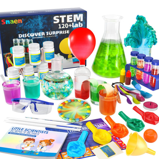SNAEN 220+ lab experiments kit box for immersive at-home science experiments