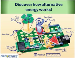 Snap Circuits Green Energy color-coded parts keep projects organized and easy to follow.