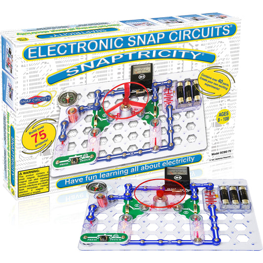Snap Circuits Snaptricity parts packβcolorful modules for hands-on electricity exploration.