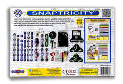 Snap Circuits Snaptricity switches and fan module—learn circuit control safely.