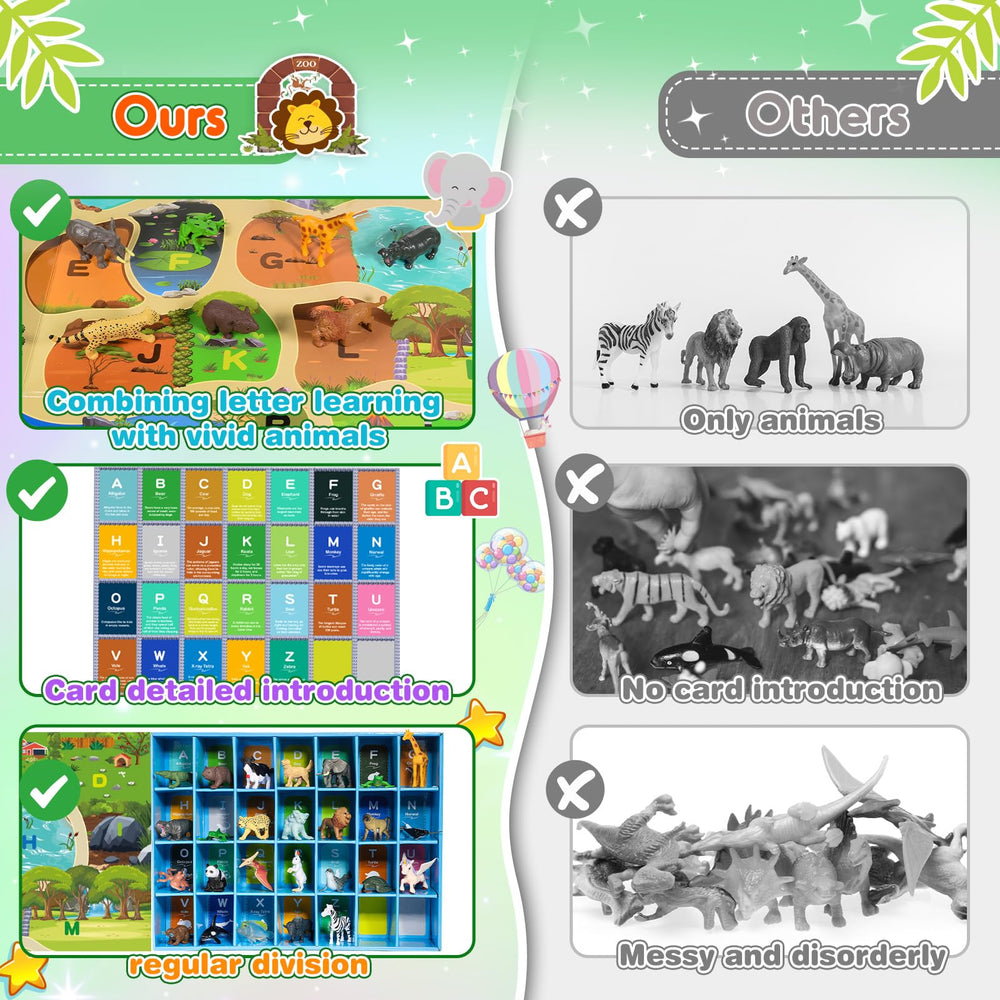 SnapGlowz figures for alphabet matching and sorting