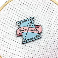 Snarky Crafter minder used as fridge magnet or bag accessory