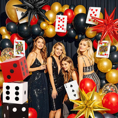 SNLN casino party photo props boost memories during celebrations.