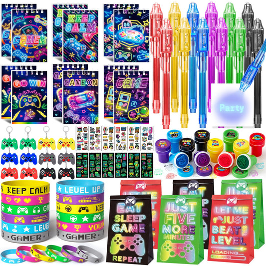SNLN video game notebook for party favors with bold designs