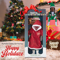 Snoop Dogg Pajama festive display setup creates a playful decor focal point.