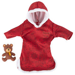 Snoop Dogg Pajama red robe with teddy bear adds cozy, playful holiday charm.