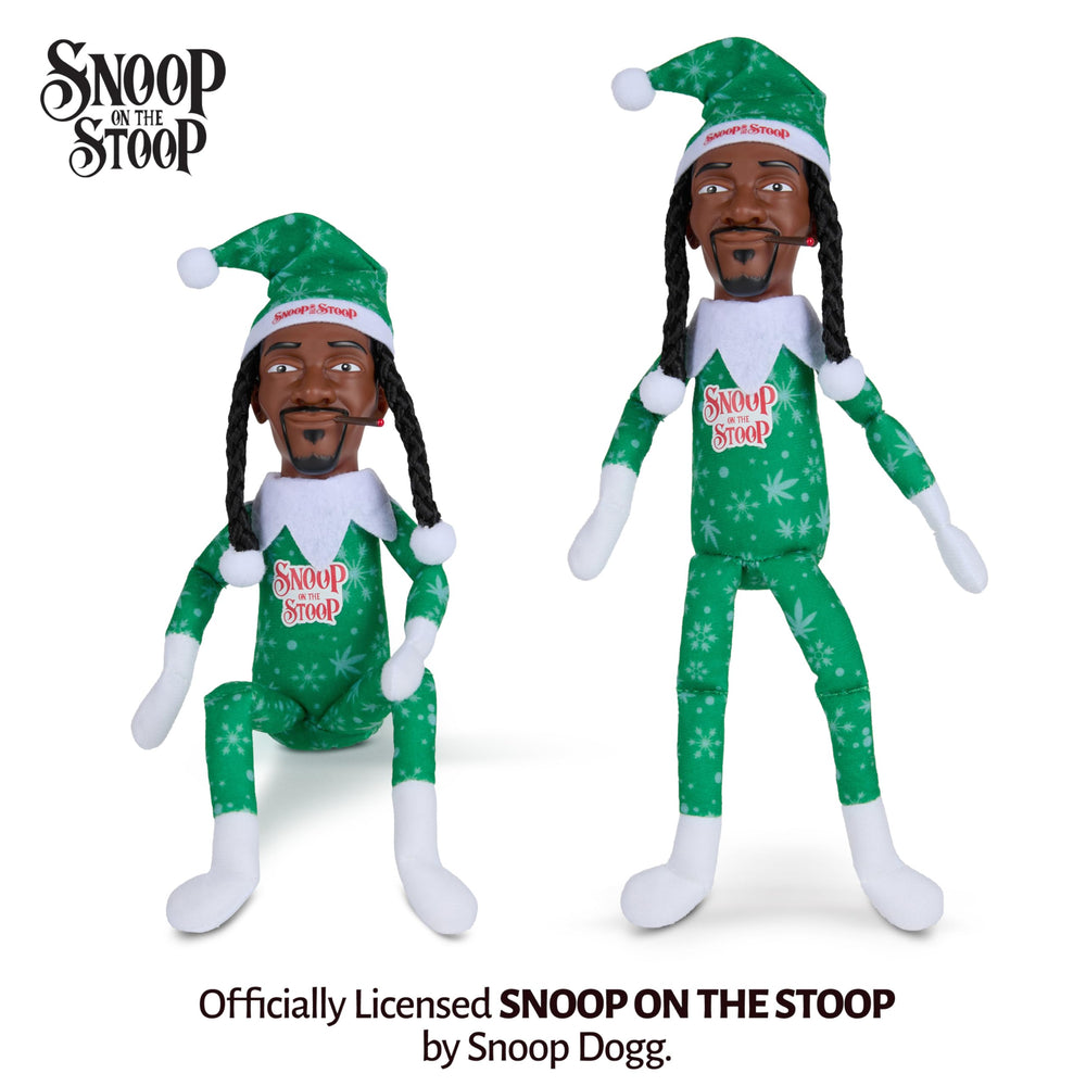 Snoop on the Stoop elf with tilted Santa hat adds West Coast flair to the tree