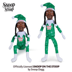 Snoop on the Stoop elf with tilted Santa hat adds West Coast flair to the tree