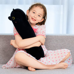 Snowolf Black Cat Plush Toy 110 cm – oversized hug buddy for kids.