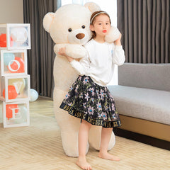 SNOWOLF decorative plush teddy bear adding cozy charm to a room.