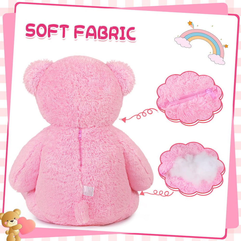 Snowolf Giant Pink Teddy Bear doll design suitable for home décor.