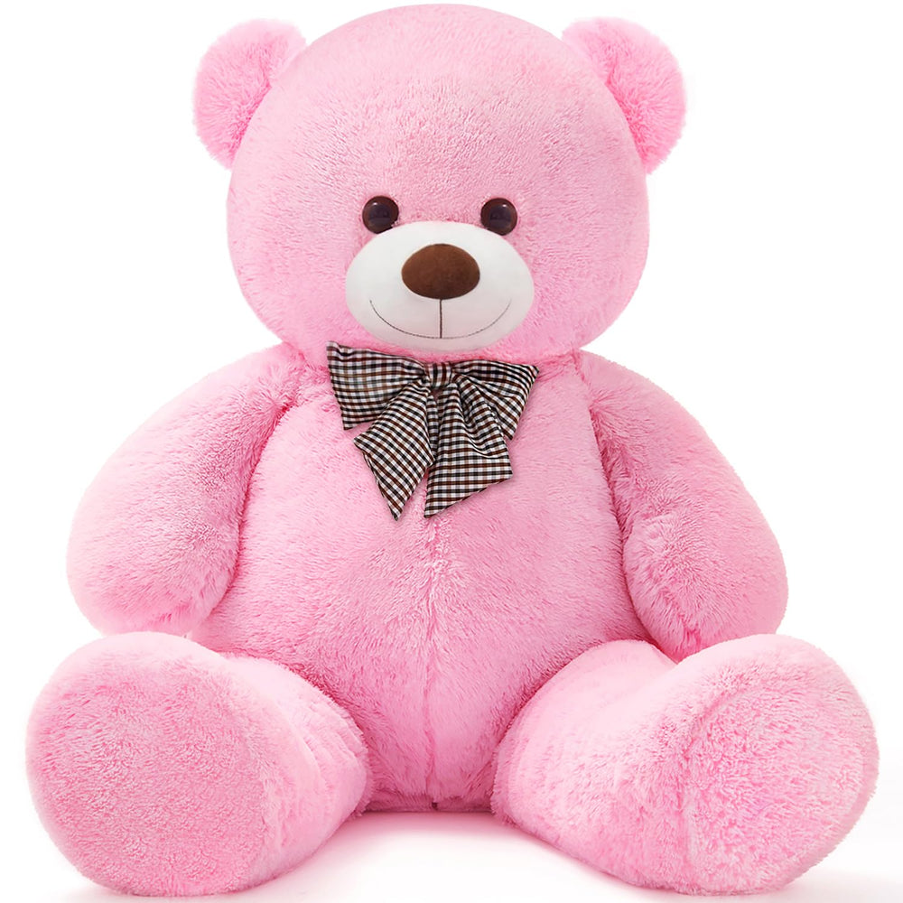 SNOWOLF teddy plush close-up emphasizes fluffy texture and safe materials