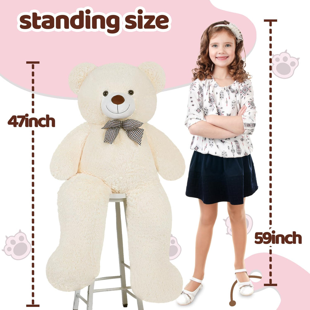 SNOWOLF soft plush teddy toy, 5 pounds, perfect for hugs and comfort.